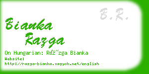 bianka razga business card